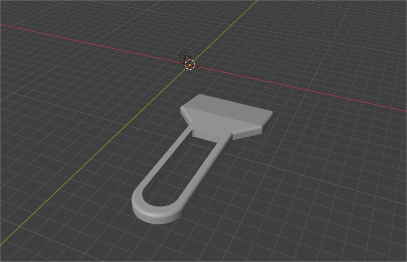 3D модель Скребок с облегченной ручкой