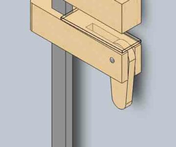 Чертеж Струбцина деревянная