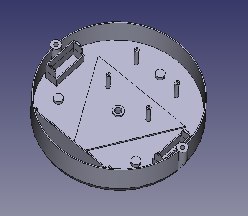3D модель Модель корпуса светодиодного светильника для умного дома