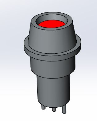 3D модель Светодиод L-608R