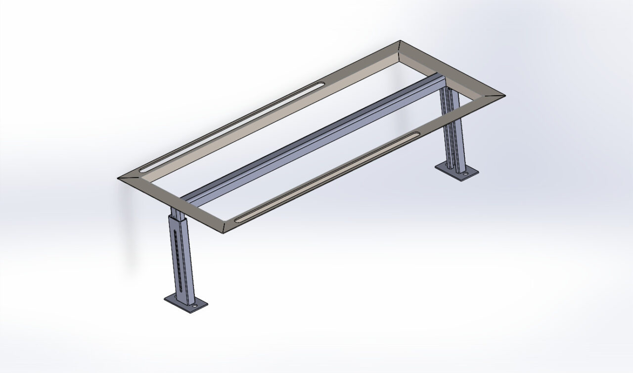 Чертеж Регулируемый по высоте стол
