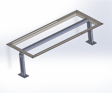 Чертеж Регулируемый по высоте стол