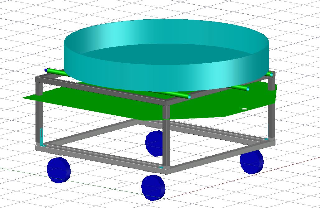 Чертеж Тележка для автоматической мойки деталей