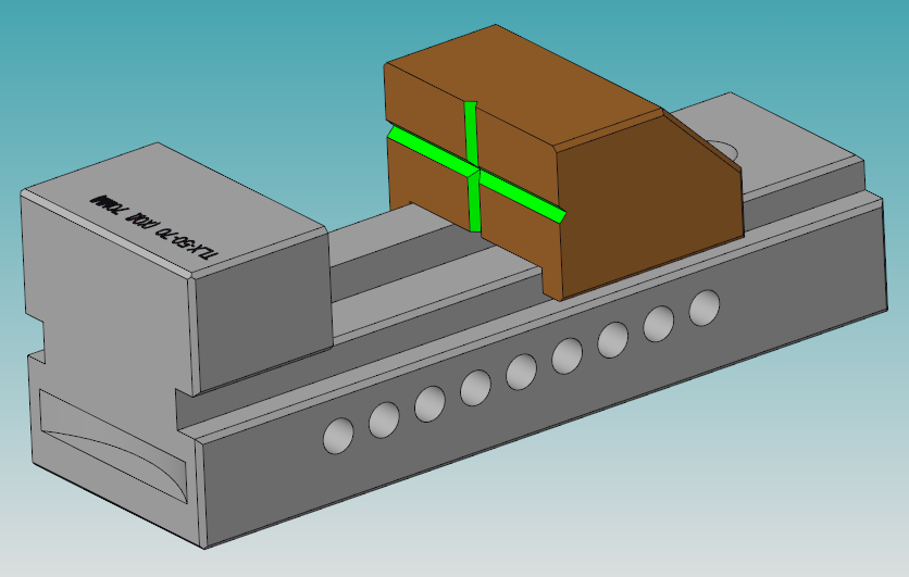 3D модель Тиски TLX-50-70