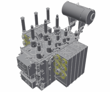 3D модель Трансформатор силовой 110/35/10 кВ