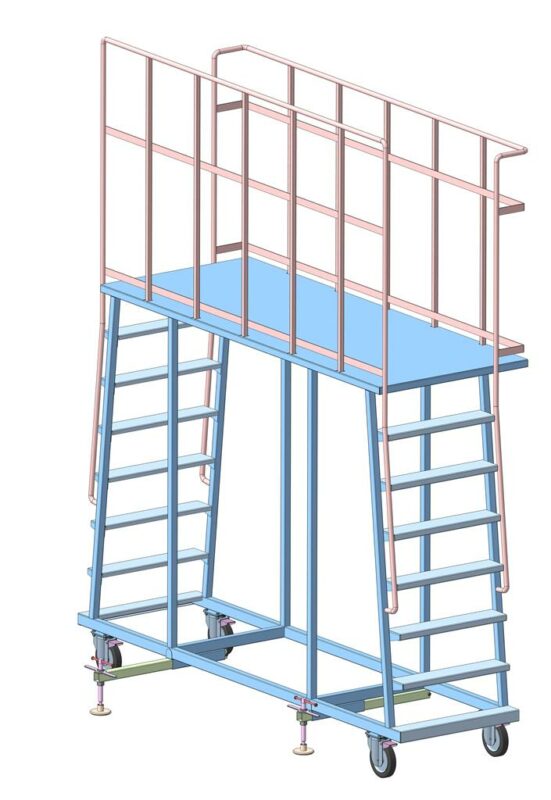 3D модель Вышка перекатная 2600х1000хх2200 мм