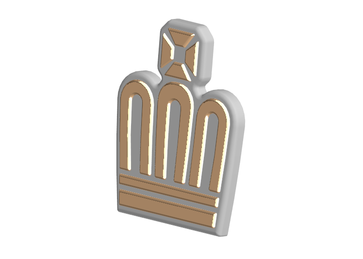 3D модель Корона на колпаки Toyota Crown 1993