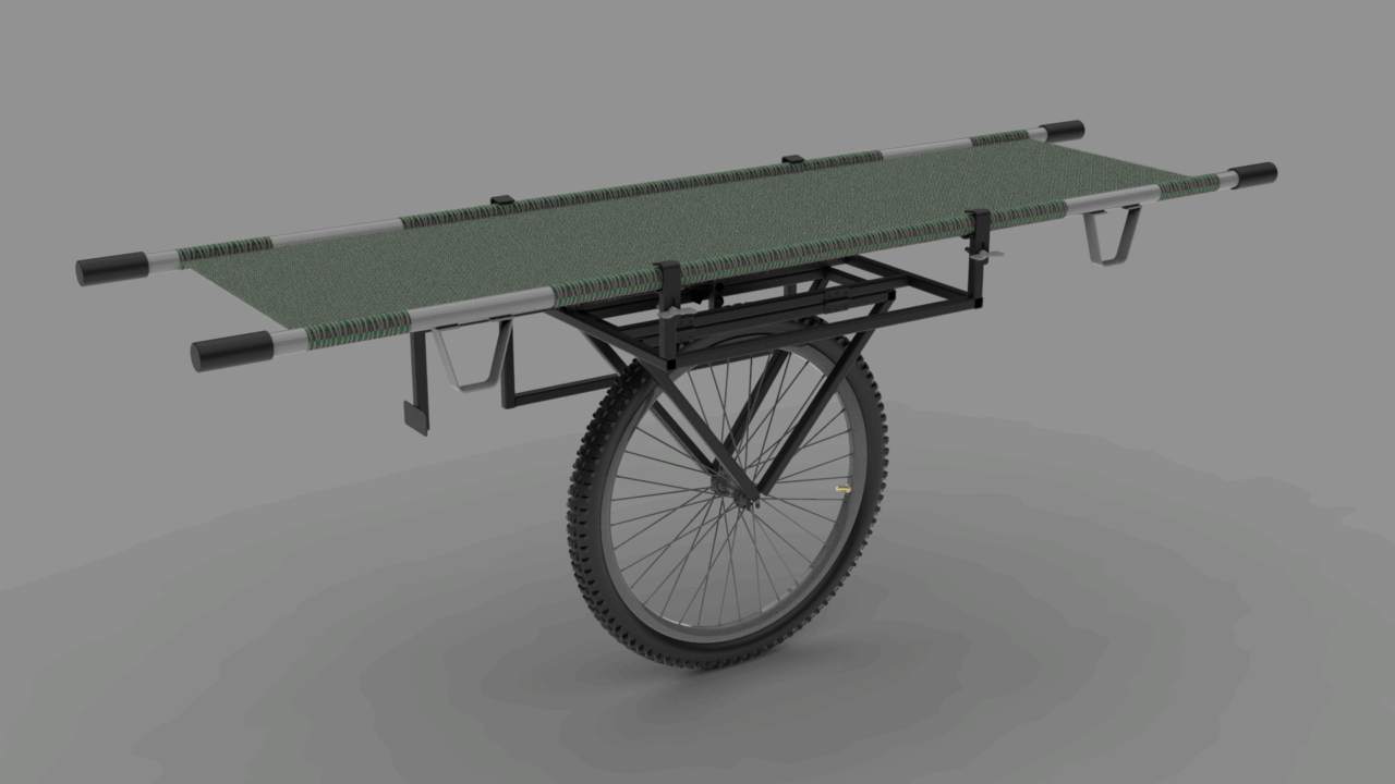 3D модель Тележка эвакуационная