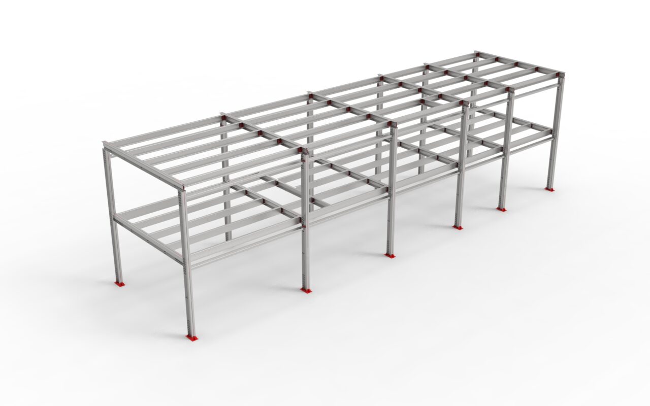 3D модель Металлоконструкция офисного помещения из ЛСТК