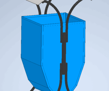 3D модель Урна для мусора с устройством поворота