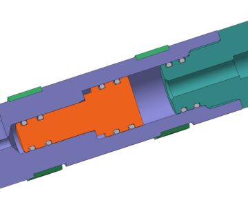 3D модель Мультипликатор давления 40МПа