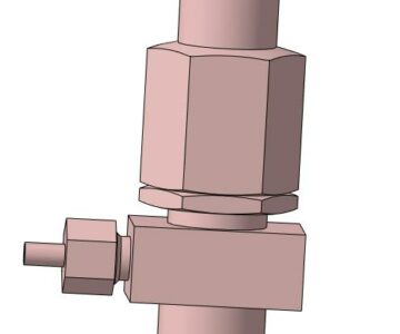 3D модель Вентиль Т100 ОСТ 92-0127-70