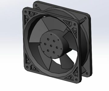 3D модель Вентилятор 120х120 Ebm-papst 4188 NGX