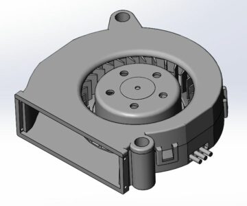 3D модель Вентилятор центробежный EBM-papst RLF 35-8/12 N