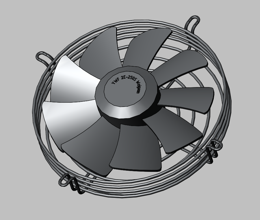 3D модель Вентилятор осевой YWF 2Е-250S Weiguang