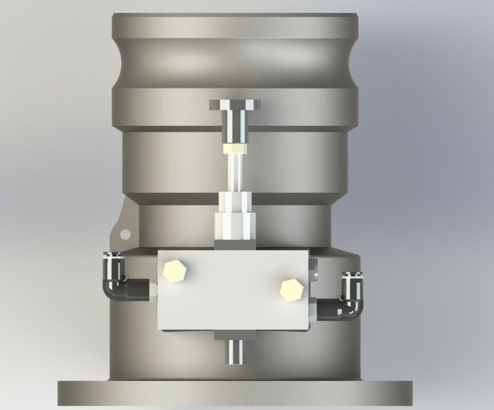 3D модель Пневматический ручной клапан XQ230422