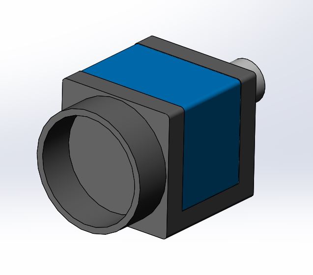 3D модель Камера Daheng 5 МП MERCURY2 PROMER2-502-79U3M и Daheng 12 МП MERCURY2 PRO ME2P-1230-23U3M