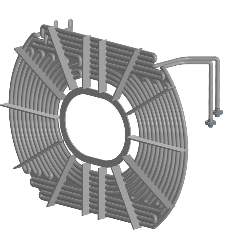 3D модель Водоохлаждаемой стальной змеевик
