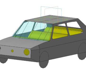 3D модель Настольная модель Фольксваген-Гольф 2 из бумаги и картона
