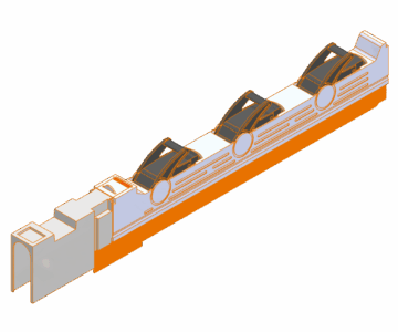 3D модель Выключатель-рубильник с предохранителями XLBM00 1P DIN LONG COVER