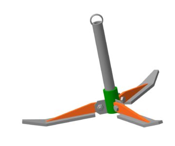 3D модель 3D модель якоря для лодки ПВХ