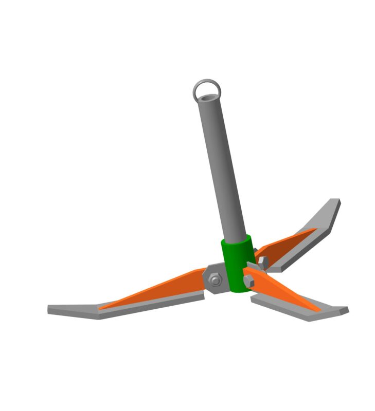 3D модель 3D модель якоря для лодки ПВХ