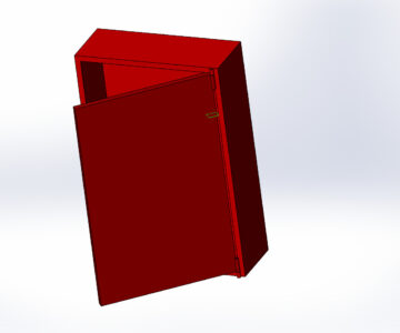 3D модель Шкаф пожарного рукава