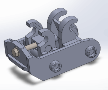 Чертеж Быстросъем задний пружинный Амкодор 702/703/732