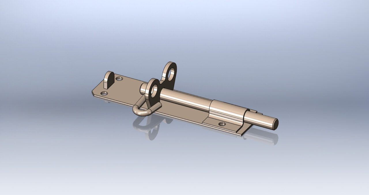 3D модель Задвижка двери (3 положения)