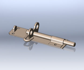 3D модель Задвижка двери (3 положения)