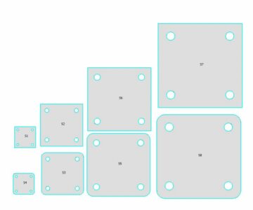 Чертеж Закладные пластины для строительства