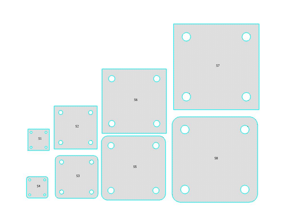 Чертеж Закладные пластины для строительства