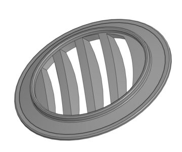 3D модель Жалюзи обдува автомобиля Волга 24