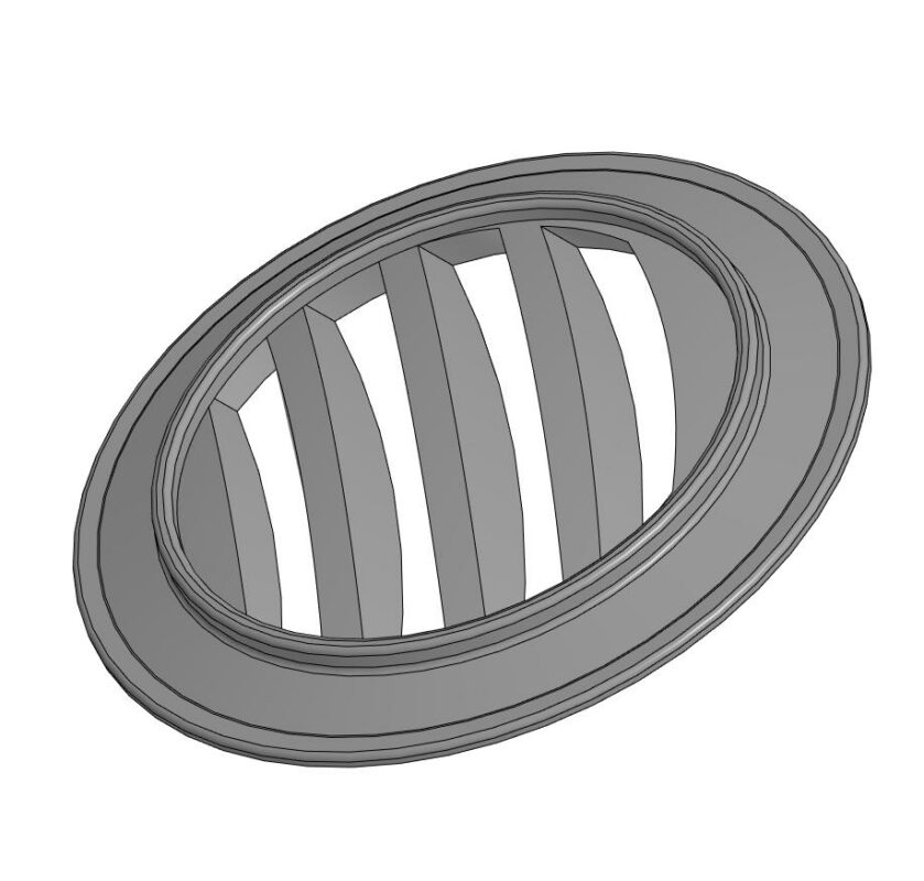 3D модель Жалюзи обдува автомобиля Волга 24
