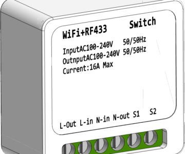 3D модель Wi-Fi реле в подрозетник