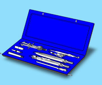 3D модель Готовальня конструкторская