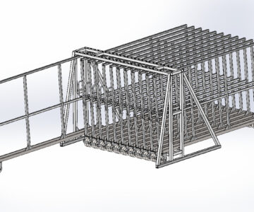3D модель Стеллаж для хранения листового металла 1855(В)х2540(Ш)х3510(Г).