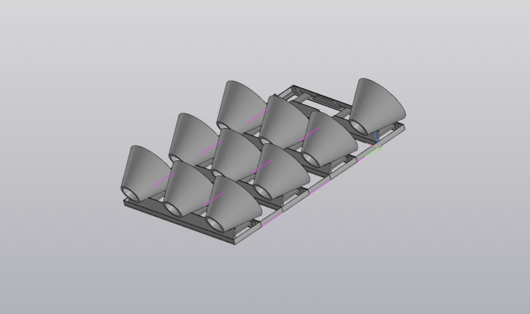 Чертеж Стеллаж напольный 2400мм х 1700мм