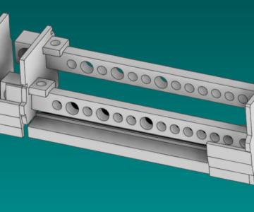 3D модель Двухполюсна колодка nVent Eriflex BD 100125AL 14 виходов