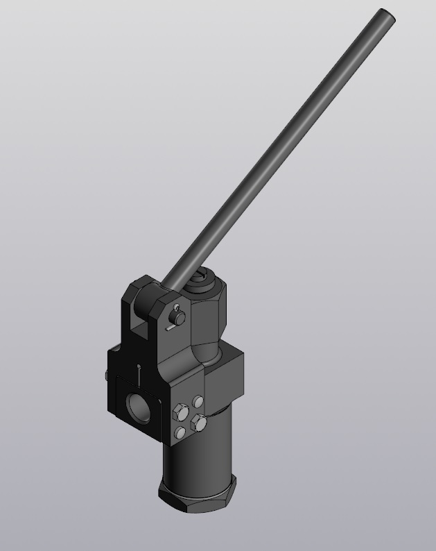 3D модель Клапан ручного привода 752.00.000 СБ