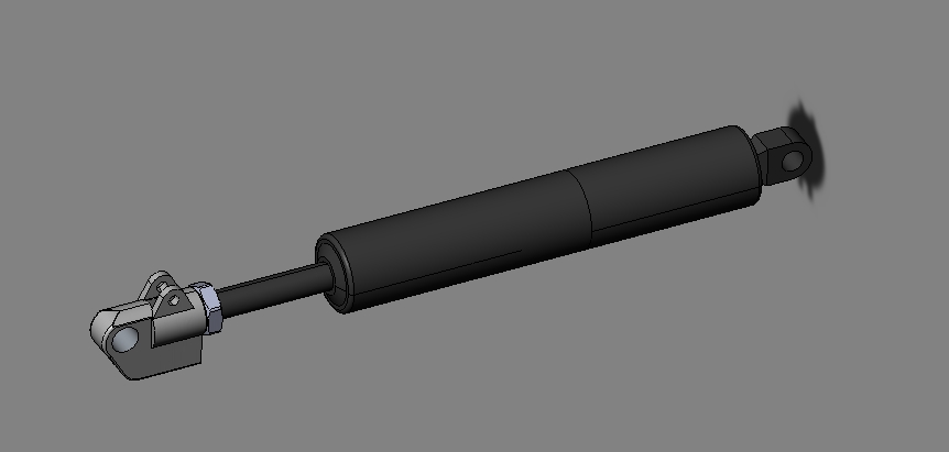 3D модель Регулируемая газовая пружина 250х75х50N