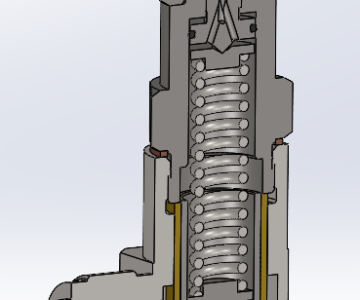 3D модель Клапан предохранительный 17с11нж Ду 25