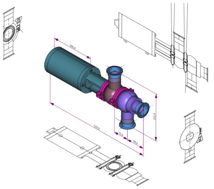 Чертеж Распределительный односедельный клапан Inoxpa-50.8- 4
