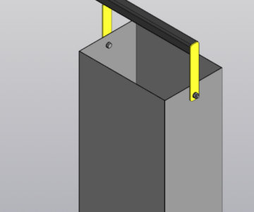 3D модель Урна уличная 300х200х500 мм.