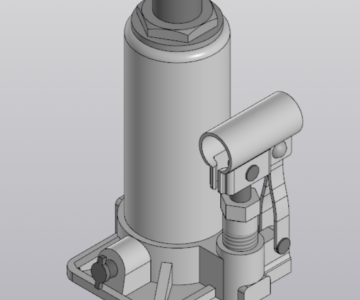 3D модель Домкрат гидравлический бутылочный "Титан" г/п 4 т