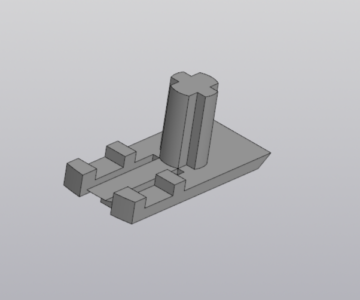 3D модель Крепление для рулонной шторы