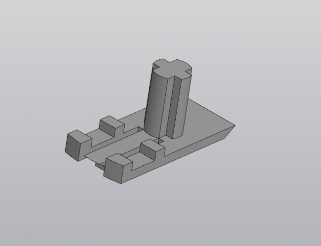 3D модель Крепление для рулонной шторы