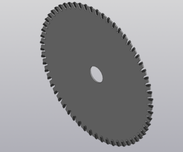 3D модель Пила дисковая 255х3,0-2,0х30 z=60