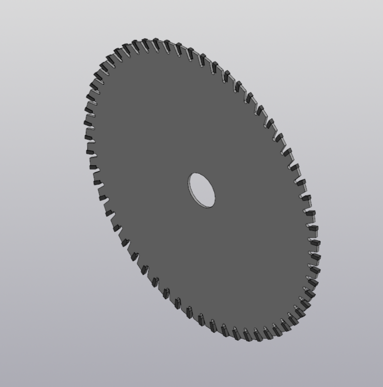 3D модель Пила дисковая 255х3,0-2,0х30 z=60