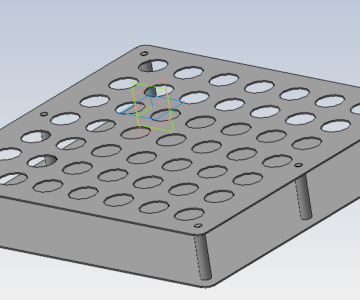 3D модель Подставка для цанг 63х400х380 D33 мм